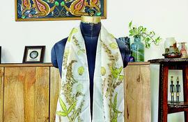 Fabric from plants and flowers